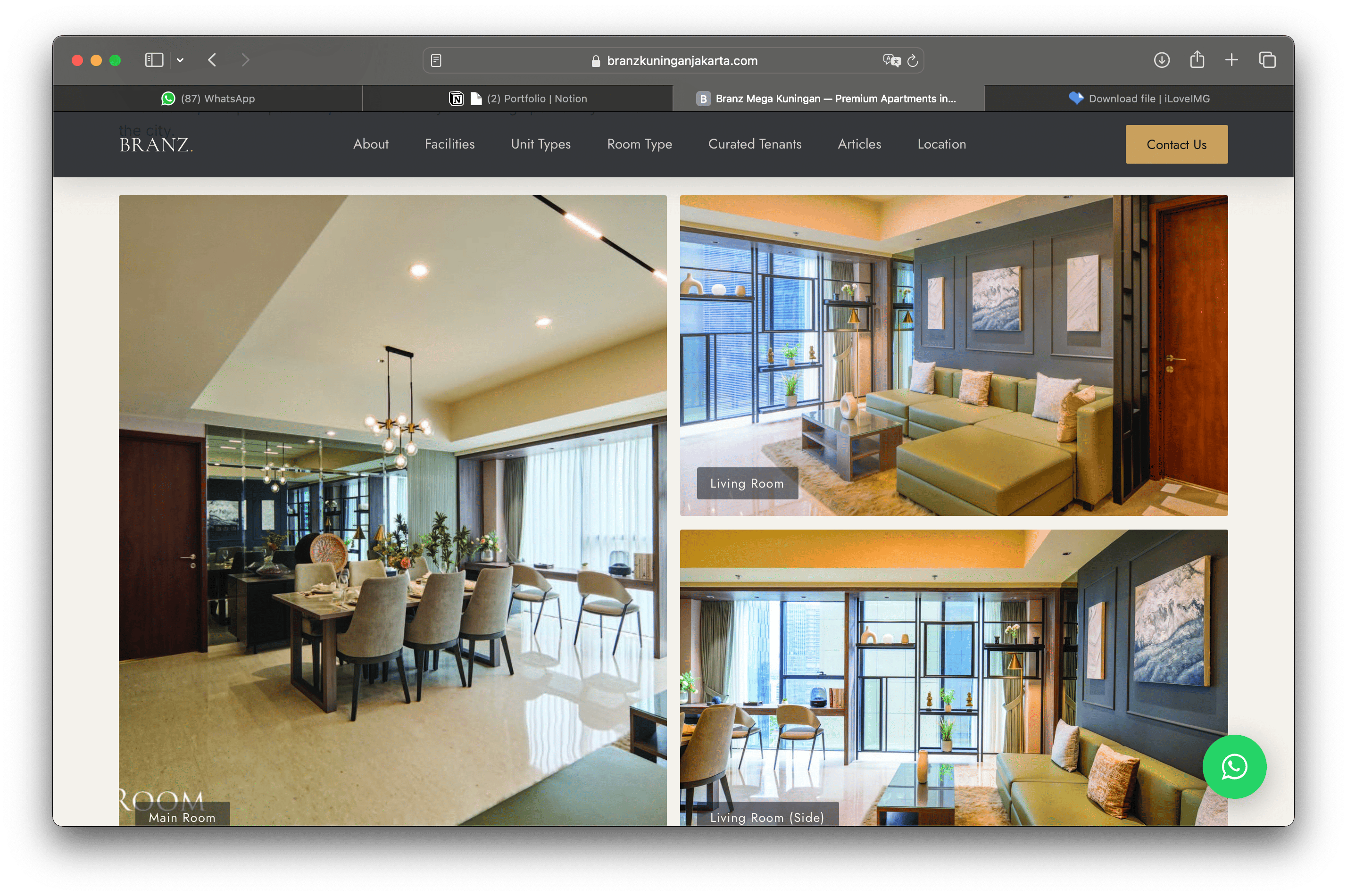 Branz Mega Kuningan Landing Page — Process & Architecture